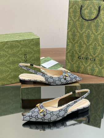 ua G*u*i women's horsebit slingback ballet flat