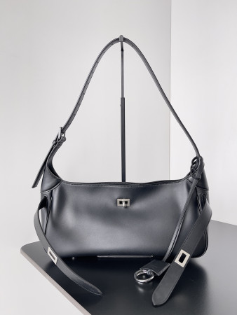 Ba*len*cia*ga women's bel air small shoulder bag in black 30x17x10cm