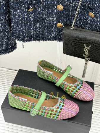UA Alaïa Hollow Woven Mary Jane Flats(Customized Size 7-10 days production time)