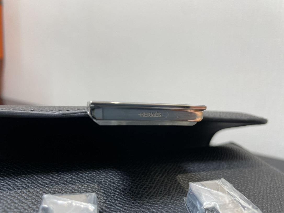 H**me5 constance 19 epsom silver hardware 7.25" x 6.25" x 2.25"