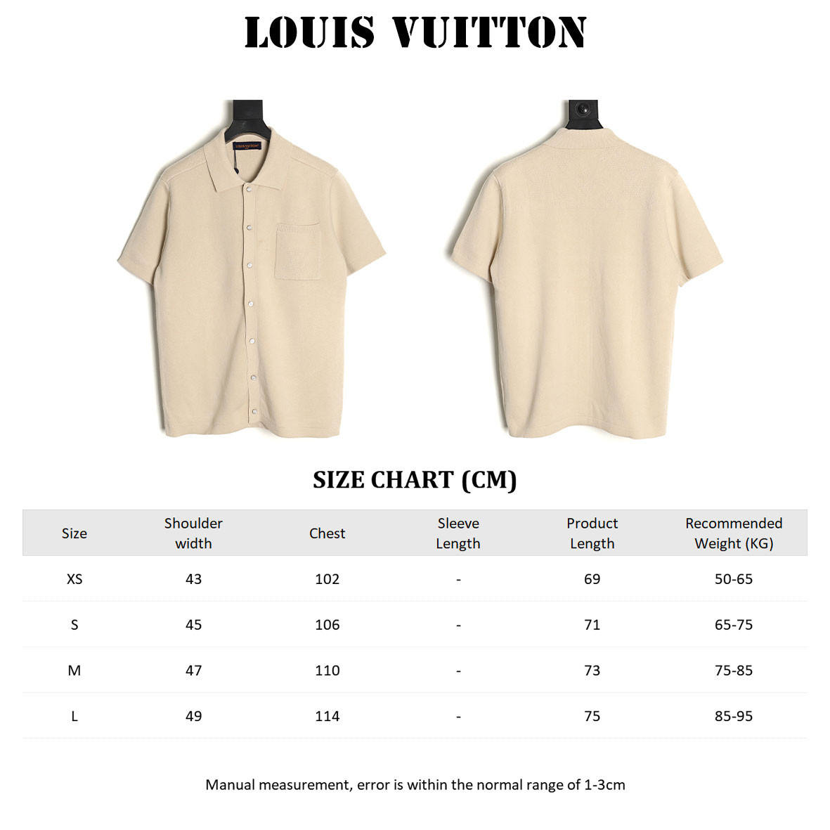l0*is V*t0n lv 25ss short-sleeved shirts