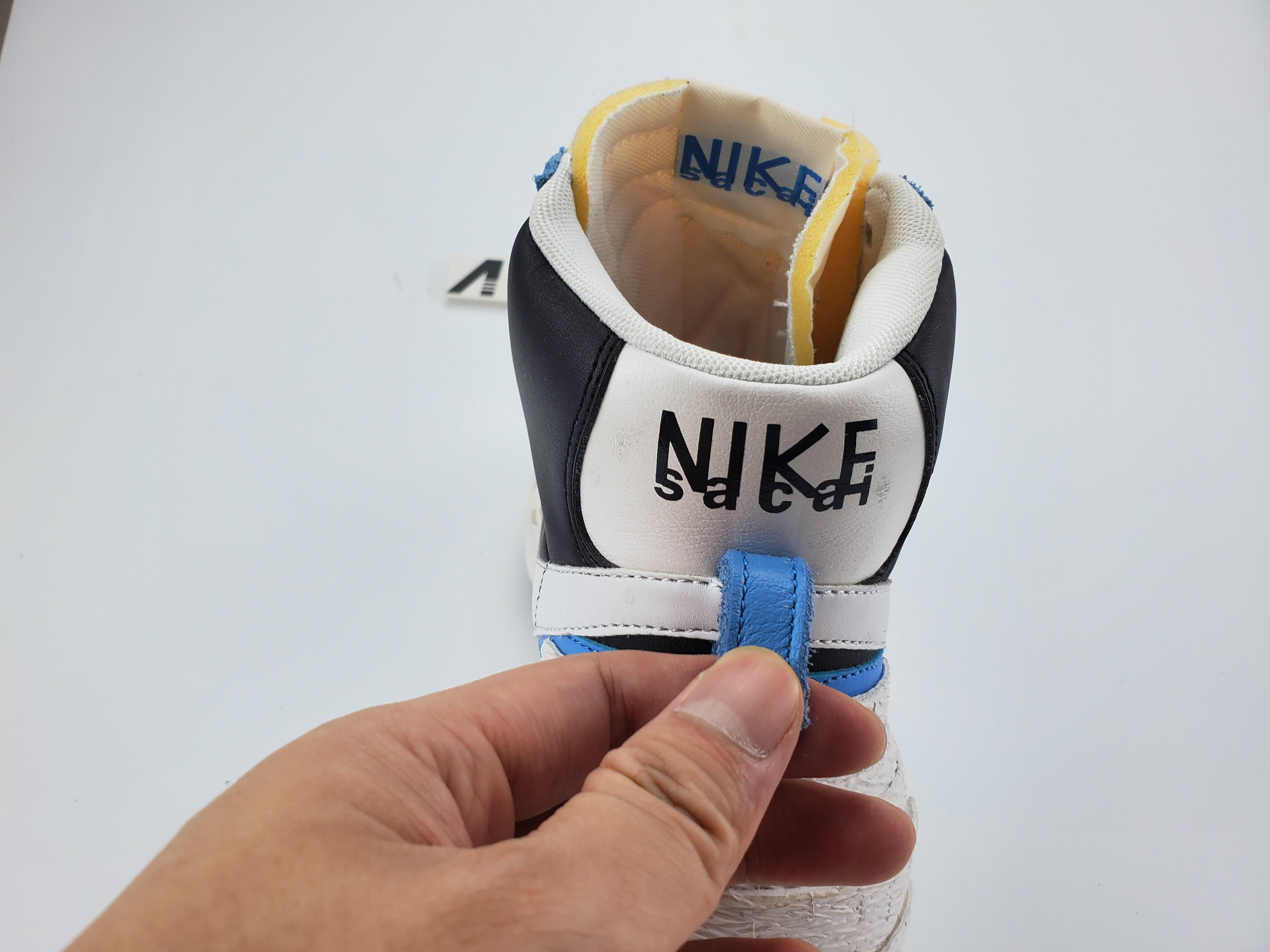 Nike Blazer High sacai White Black Legend Blue