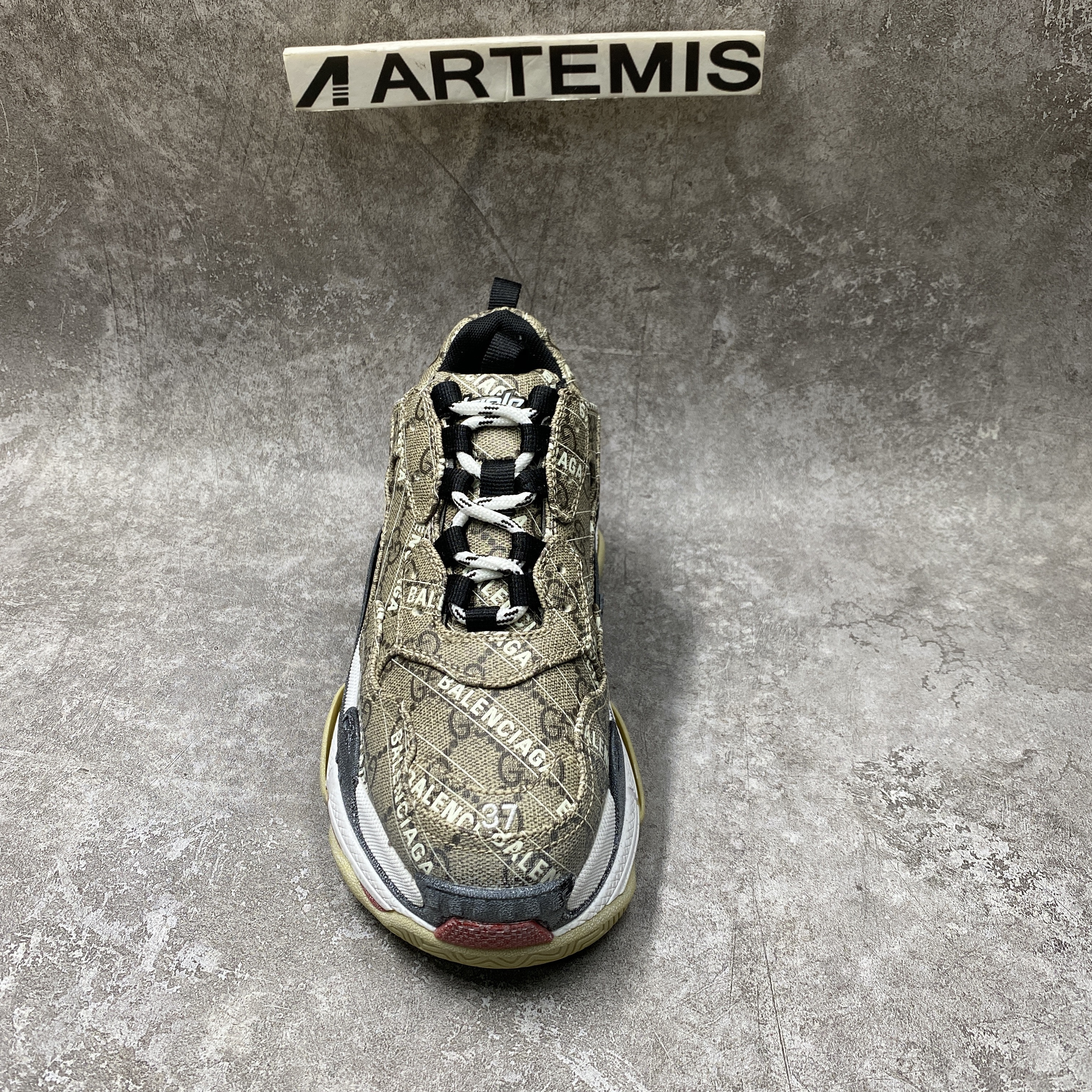 Balenciga x G The Hacker Project Triple S Beige