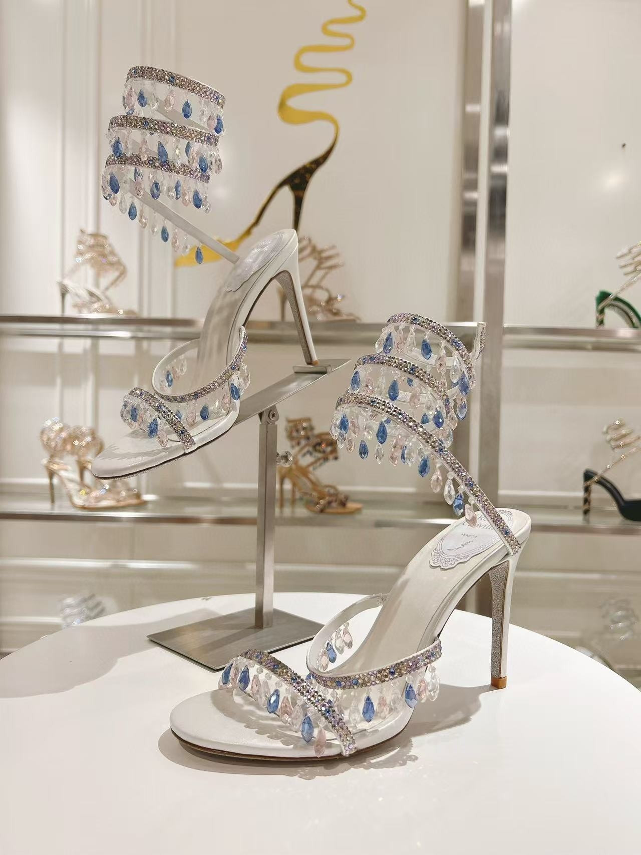 UA RENÉ CAOVILLA CHANDELIER SANDAL 95mm