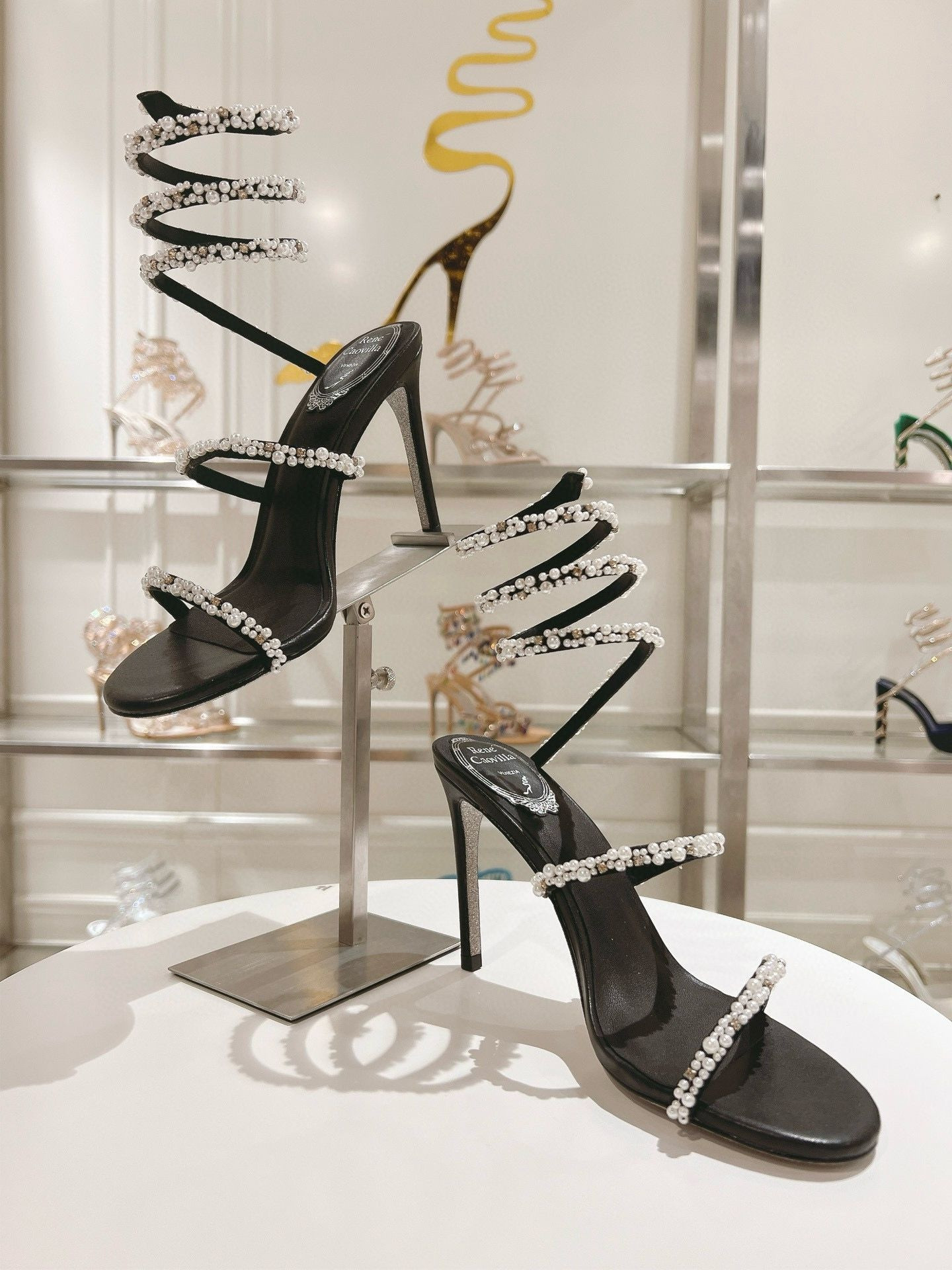 UA RENÉ CAOVILLA CHANDELIER SANDAL 95mm