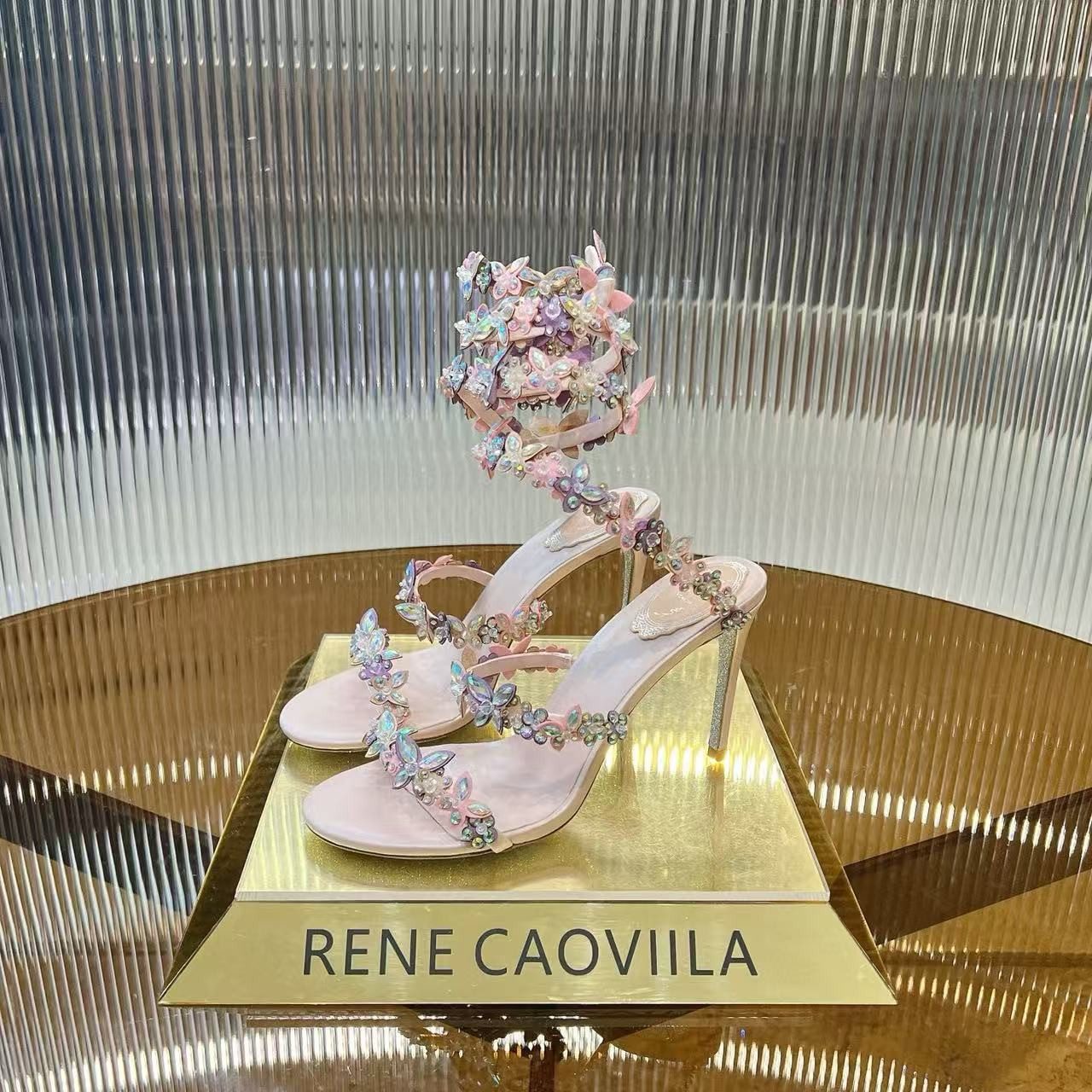 UA RENÉ CAOVILLA Cleo Pumps Sandals 95mm