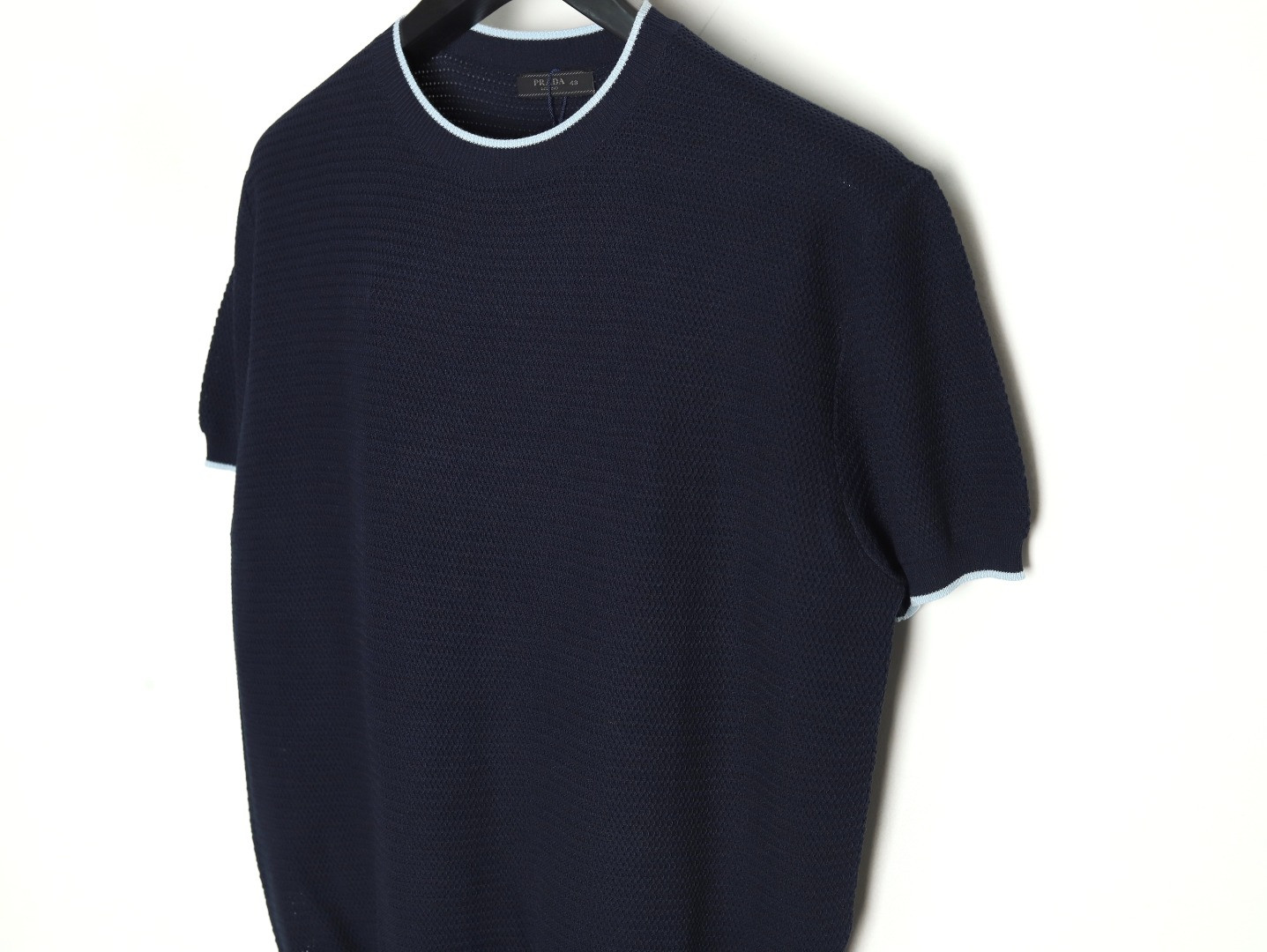 Pra*a prd knitting short-sleeved