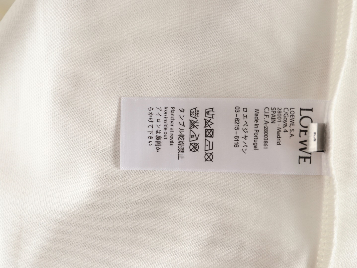 L0ew* & on 25fw long-sleeved t-shirt