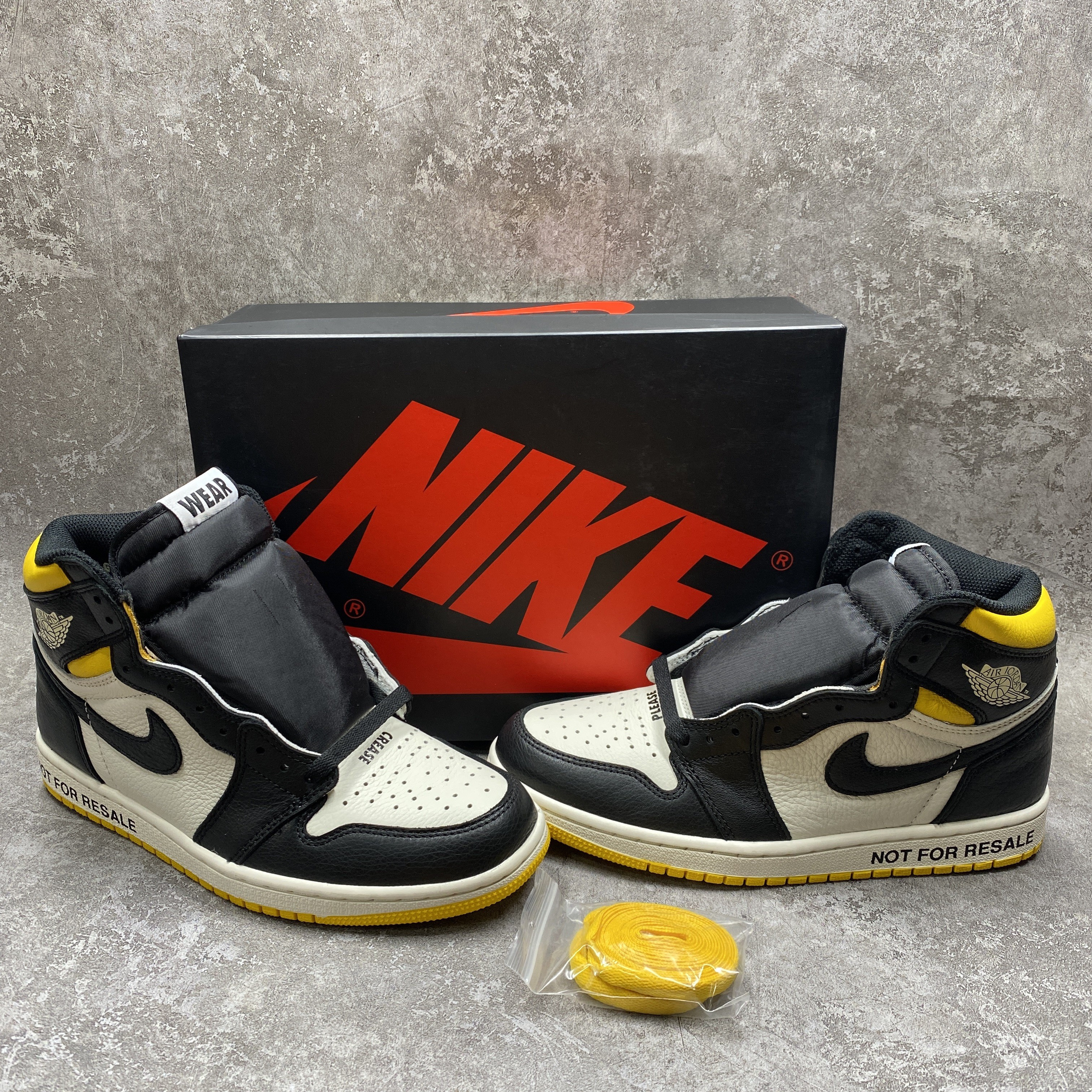Air Jordan 1 Retro High "Not for Resale" Varsity Maize