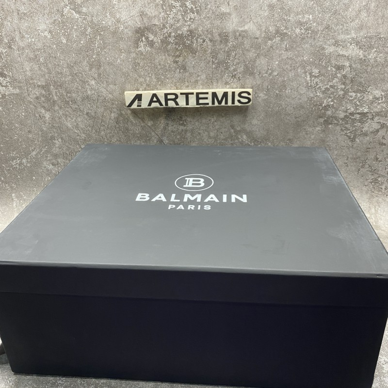 Balmain Unicorn Two-Tone Layered Sneakers