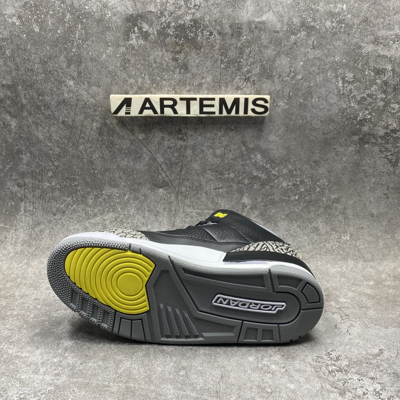 Air Jordan 3 Retro Oregon Ducks Pit Crew Black