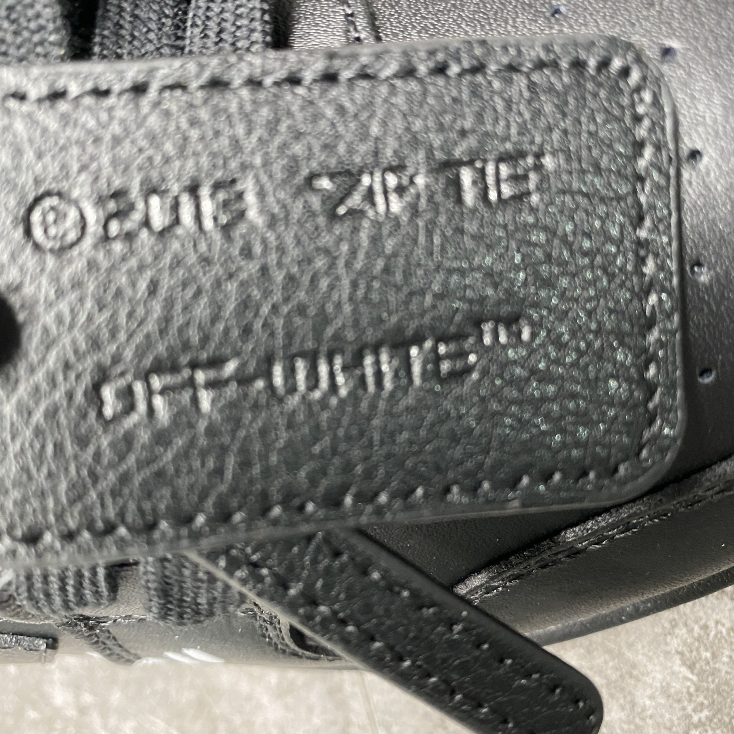 OFF-WHITE Out Of Office OOO For Walking Low Tops Black White (SS22)