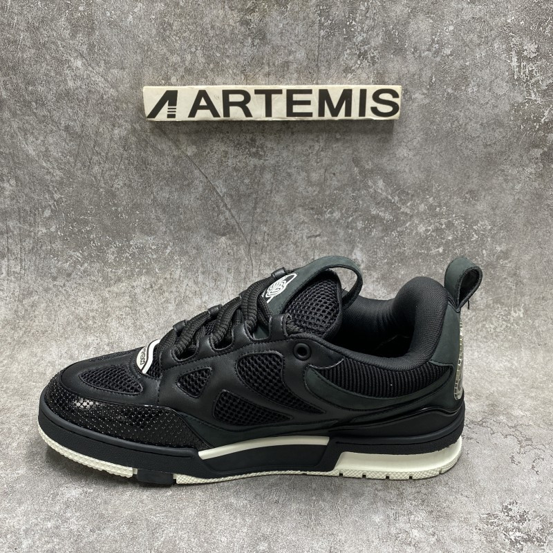 LV Skate Sneaker Black White