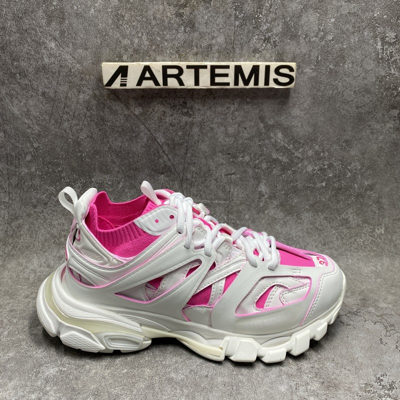 Ba*len*cia*ga track  sock white pink
