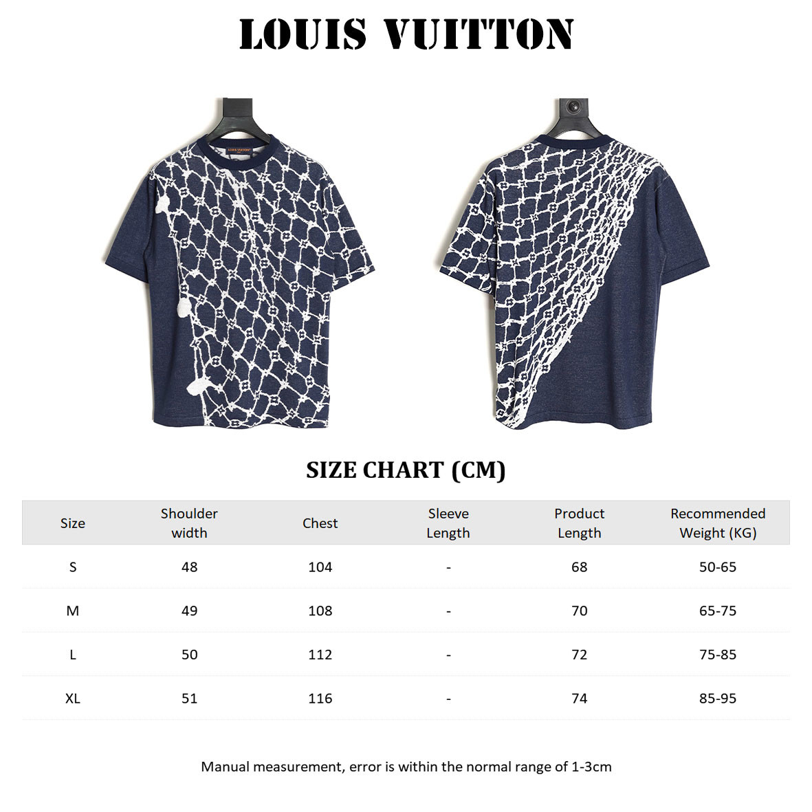 l0*is V*t0n lv 24ss knitting short-sleeved