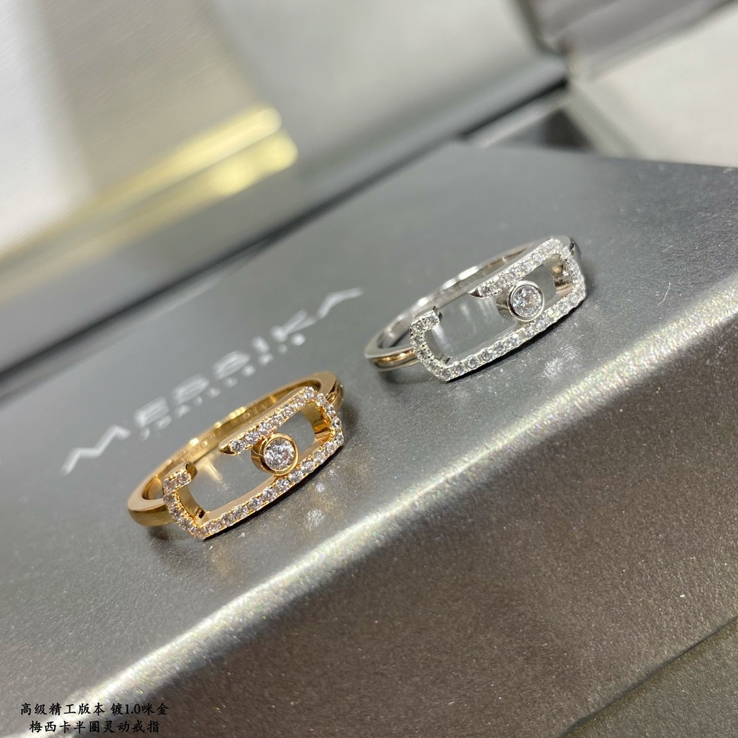 Messika Half Circle Moving Ring