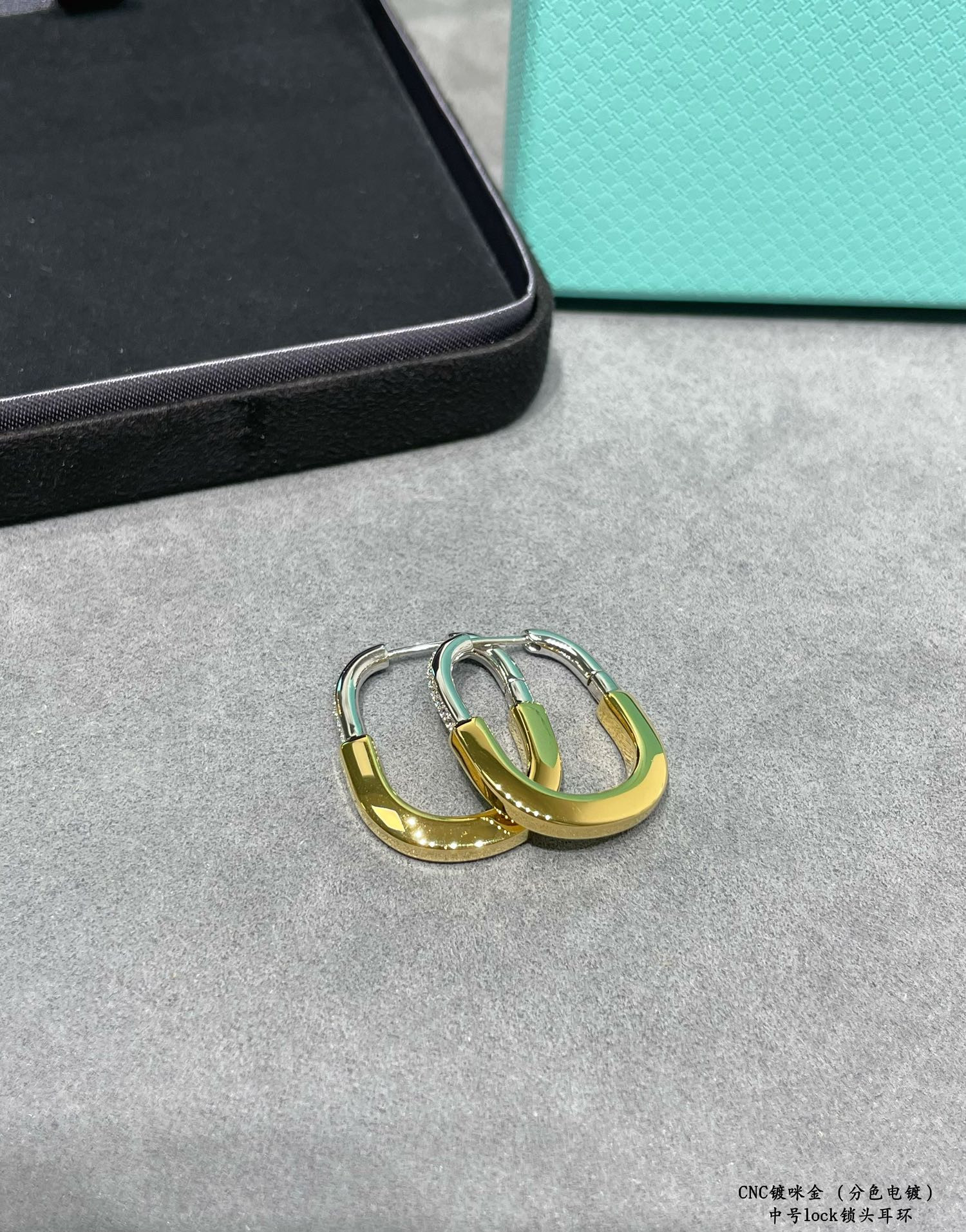 T*f*ny & co. medium lock earrings