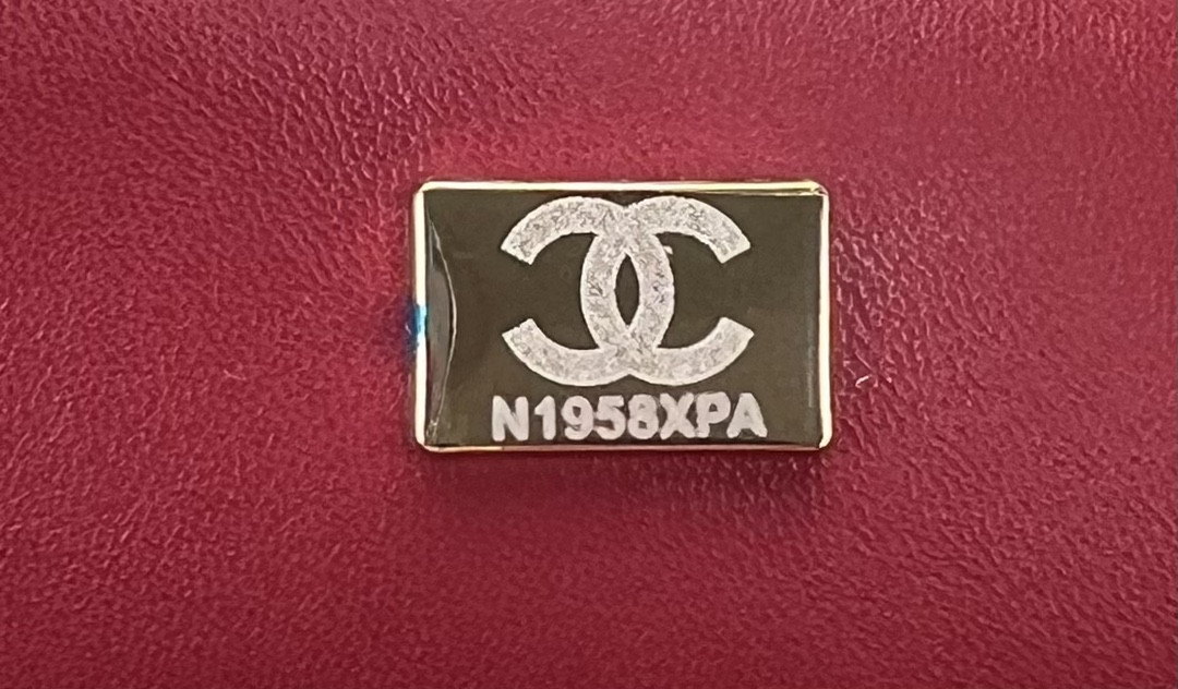 Ch*el classic 11.12 handbag tweed & gold-tone metal   6 × 9.9 × 2.5 in