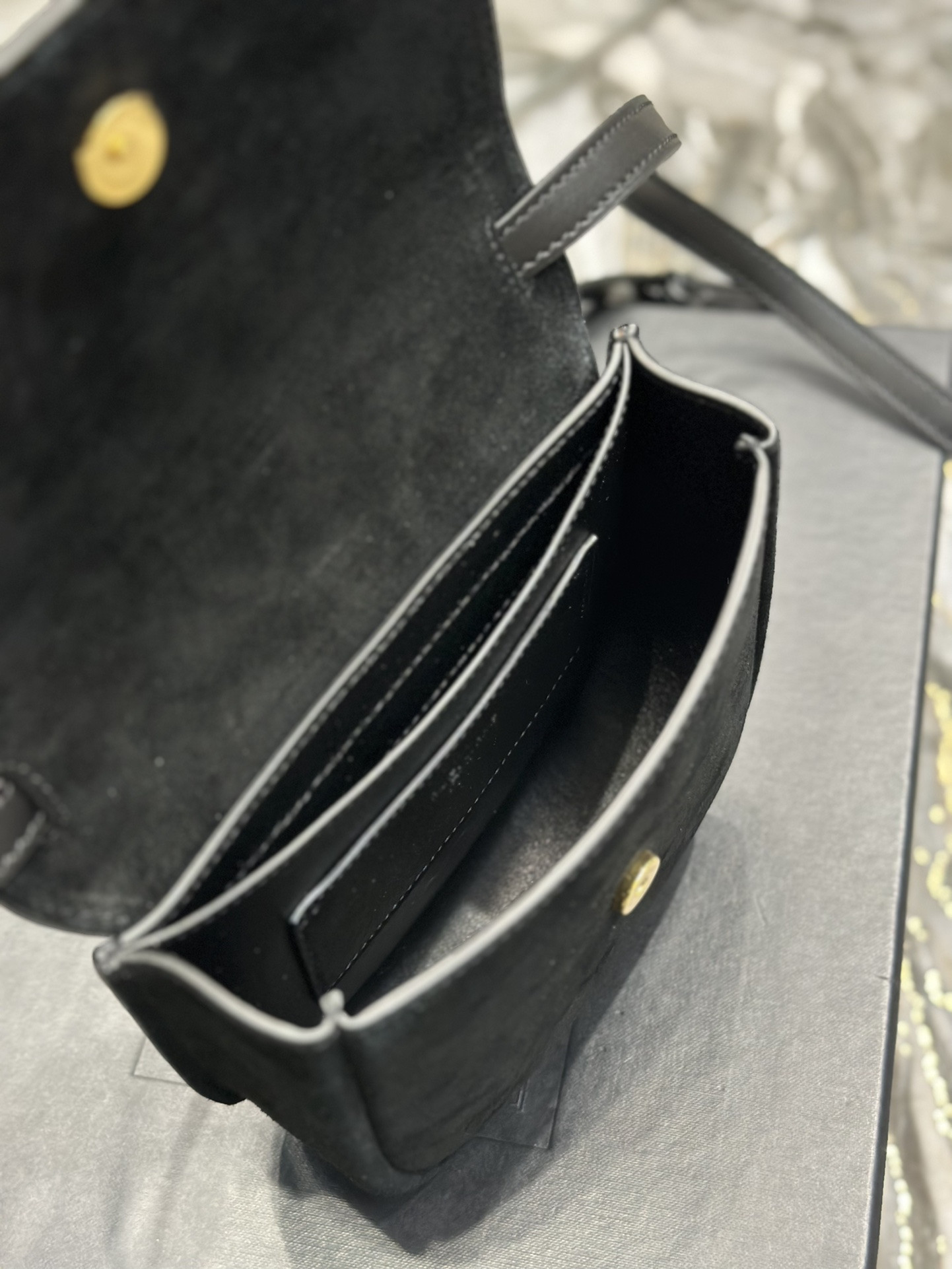 Y*L kaia small satchel in smooth leather  7.2 x 6.1 x 2.1 inches