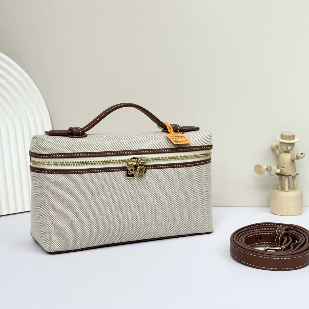 L**o p*ana extra pocket l19 cotton, linen 11 x 19 x 6.5 cm