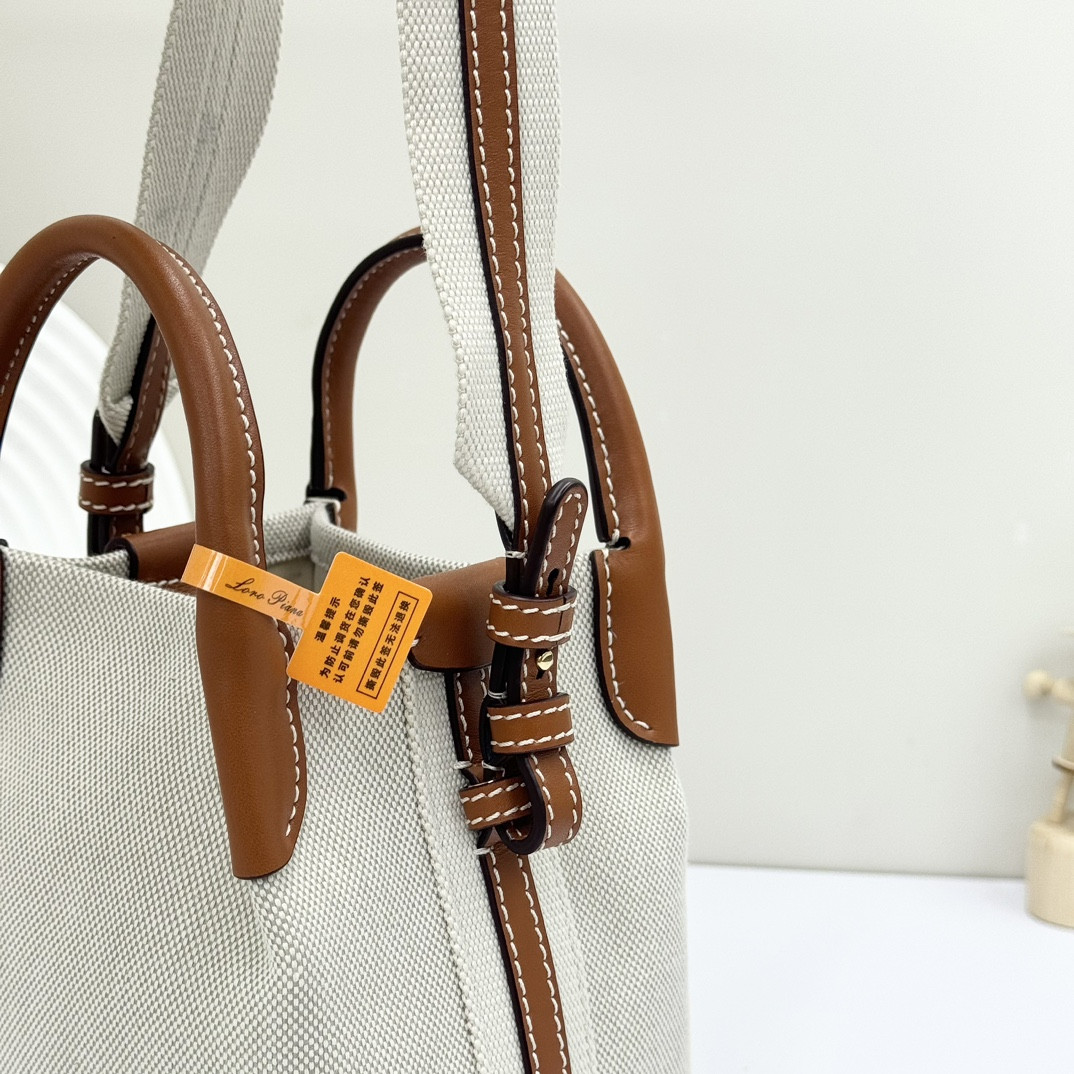 L**o p*ana micro bale bag  cotton, linen 23 x 16 x 14 cm