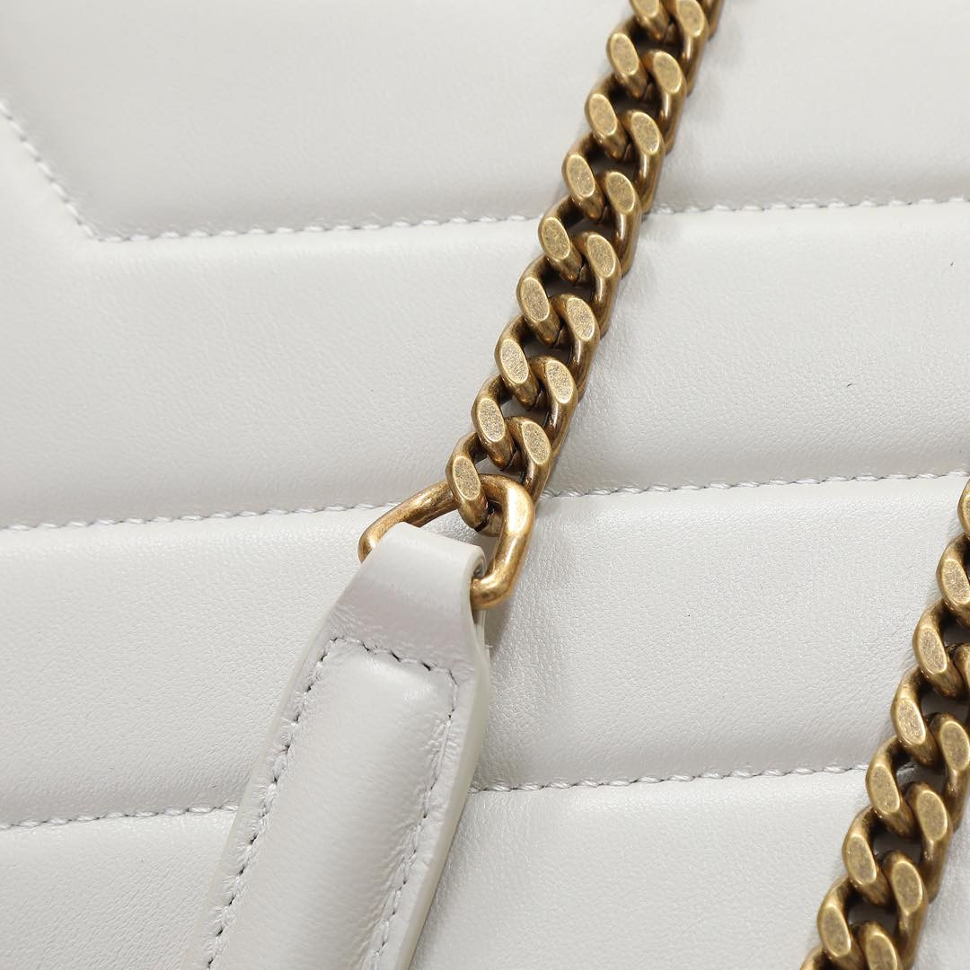 Y*L loulou medium in matelassÉ lambskin 29x17x8cm