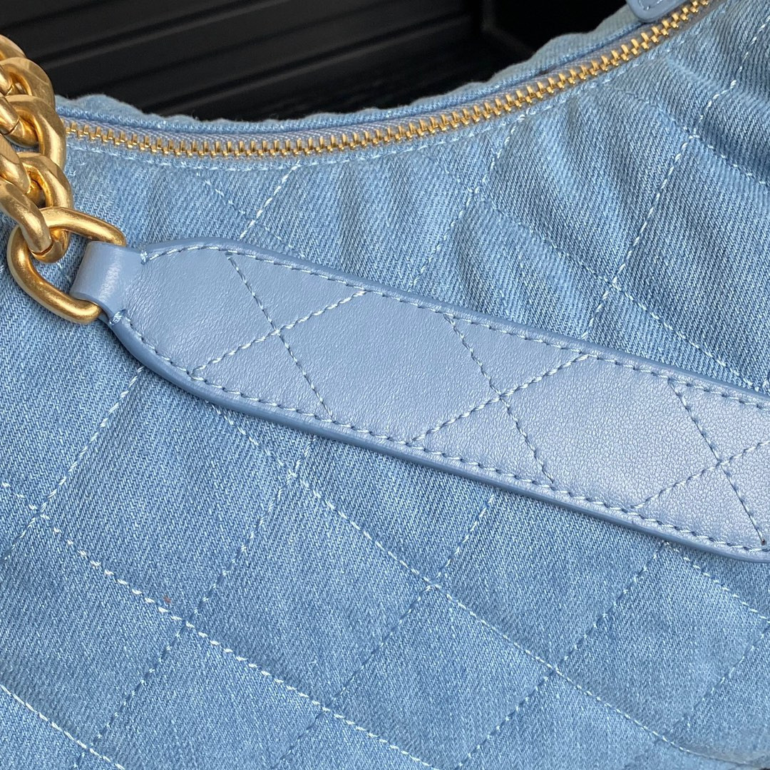 Ch*el 25c maxi hobo bag 27×35×18cm