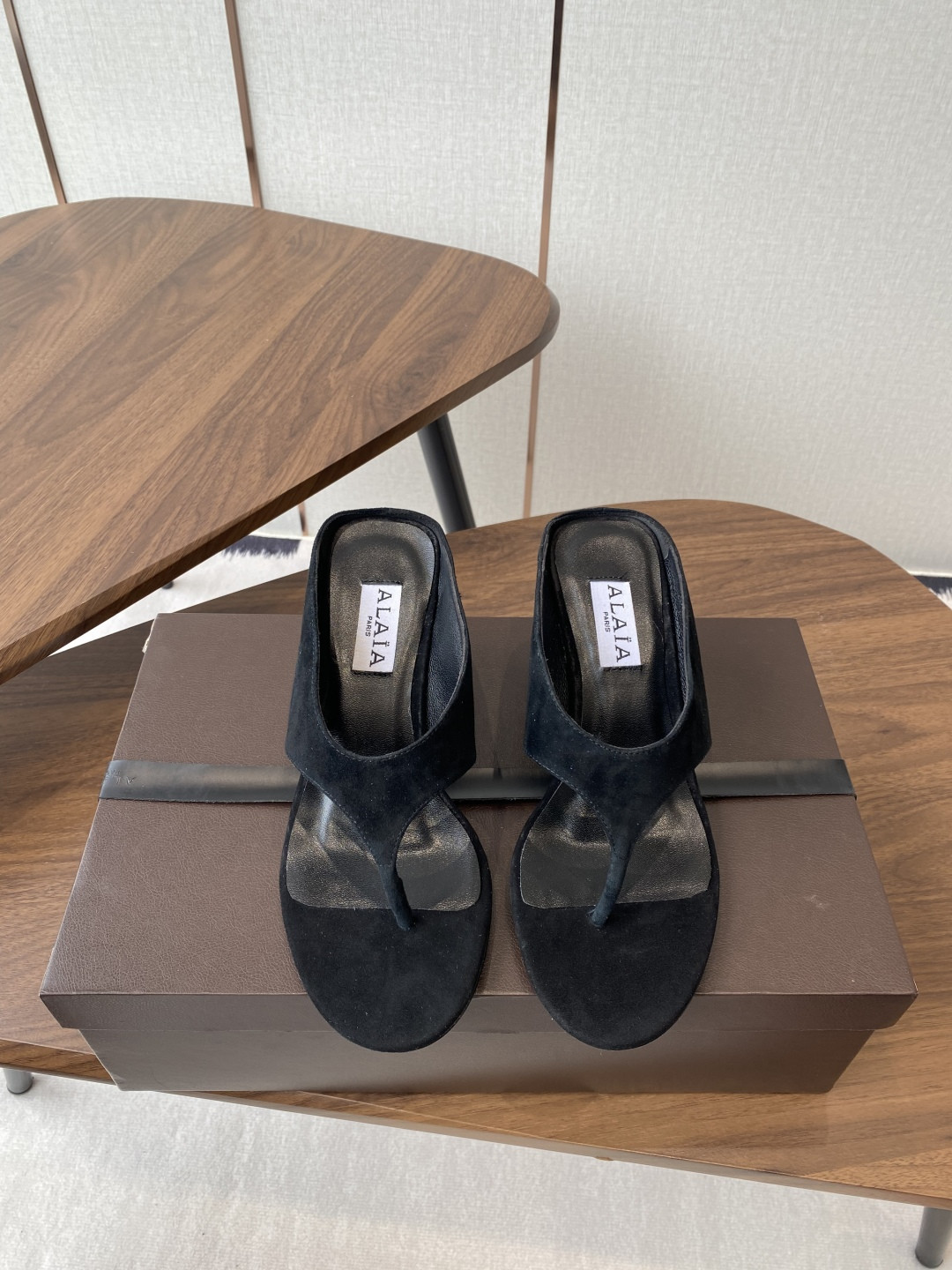 UA Alaia Wedge Cube Satin Sandal(Customized Size 7-10 days production time)